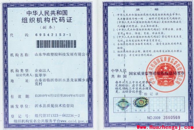 组织机构代码